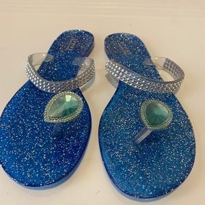 Sparkly jelly sandals